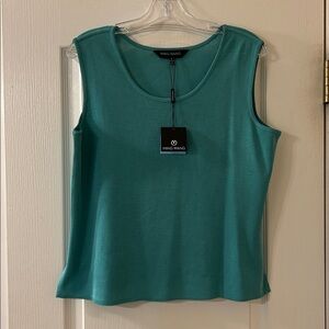 Ming Wang Turquoise Sleeveless Tank Top